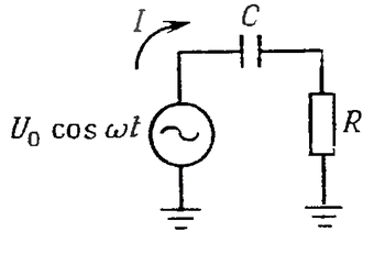 Синусоидальной подачи тока в реактивной схеме