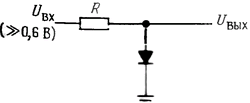 Схема подачи входного тока с помощью резистора